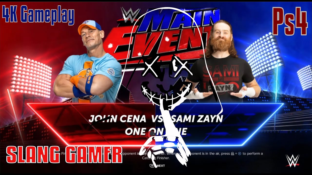 WWE 2K24 Gameplay "FULL MATCH" One on One John Cena vs Sami Zayn - YouTube