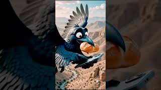 Did you know? The world's first food delivery service was by crows! 🐦🍞