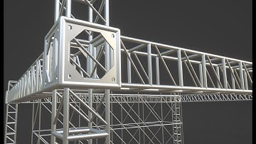 Blender layher and truss parametric model - Stage Kit