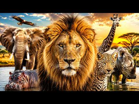 Relaxing African Wildlife 4K UHD 🌿 Natural Sounds, Gentle Music & Stunning Animals