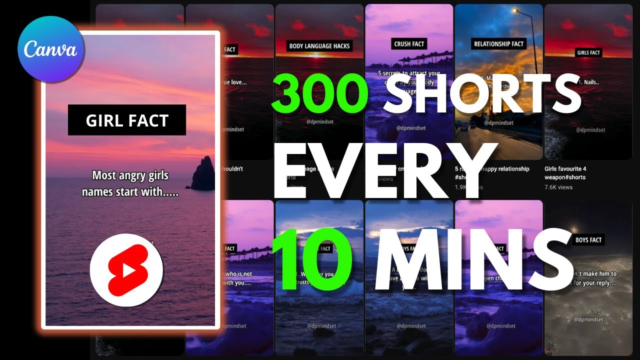 How I Made 300 YouTube Shorts In Just 10 MINUTES for a Faceless YouTube ...