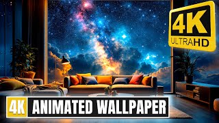 Living Room Sofa Live Animated Wallpaper for PC | Relaxing & Cozy Ambience screenshot 2