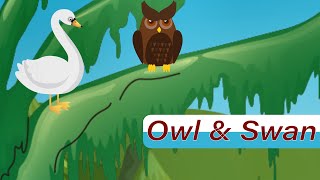 The Swan and Owl Story in English || Moral Stories for Kids || Bedtime Stories English