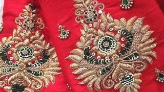 Aari Kardana Pusa Aari Work Maggam Blouse Design My Answer Work