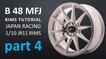 B 48 MFJ | 3DS MAX TUTORIAL |  #4 RIMS TUTORIAL | HOW TO CREATE JAPAN RACING JR11 RIMS