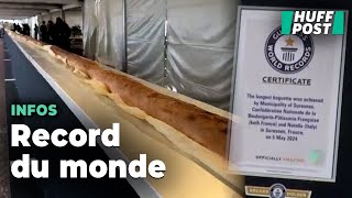 Le record de la plus longue baguette de pain du monde est désormais détenu par la France by LeHuffPost 64,086 views 3 days ago 1 minute, 5 seconds