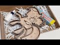 Farbyk Багатошарова 3D розмальовка з дерева Єдиноріг серія Казки