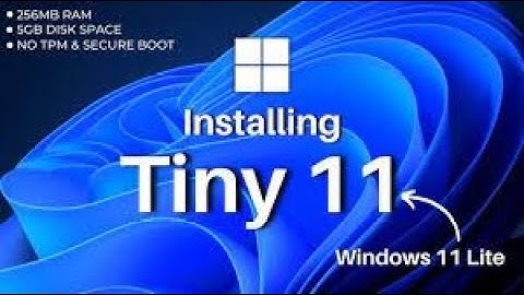 Tiny11 22H2: The Fastest and Most Optimized Windows 11! Windows 11 lite