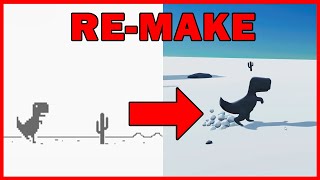 Remaking Googles Dino Run MiniGame in unity [Doc Vid]