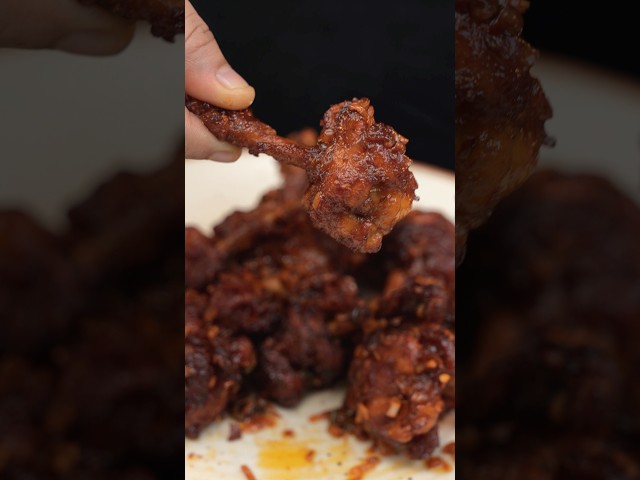 Street Style Chicken Lollipop ASMR Cooking || #shorts #asmr #recipe #cooking #asmrcooking #chicken