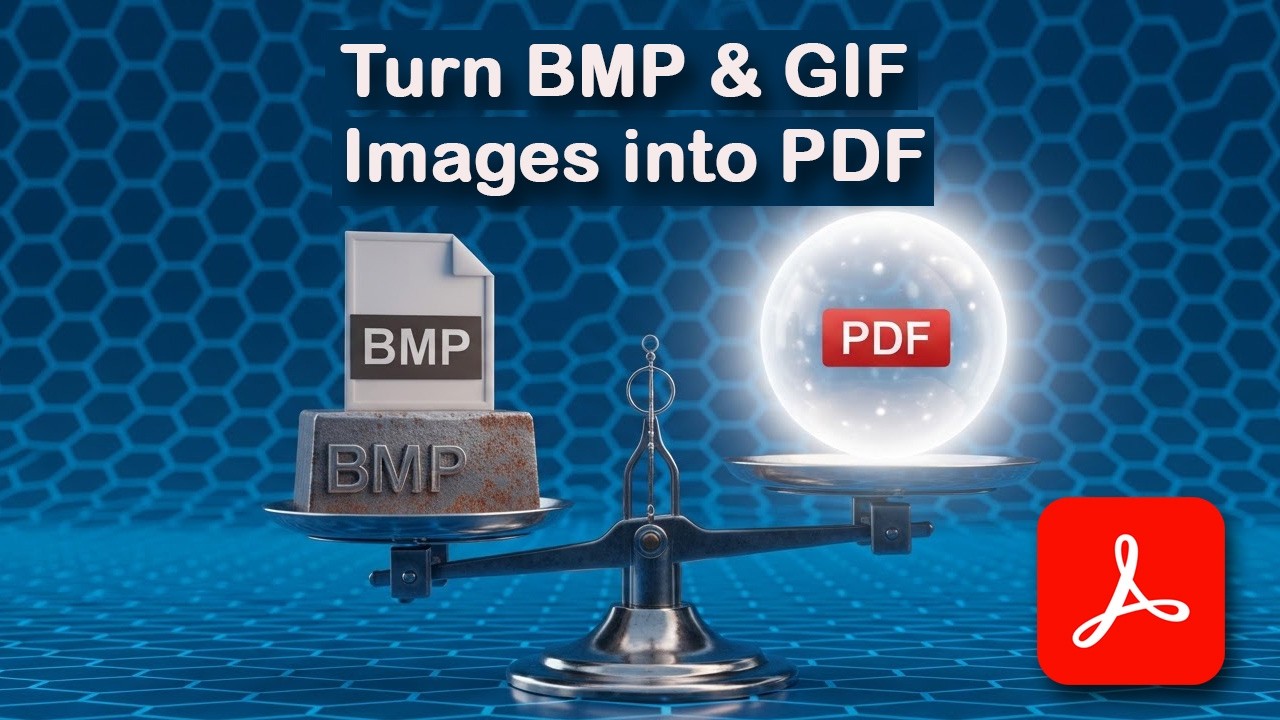 How to Turn BMP and GIF Images into PDF Files Using Adobe Acrobat Pro ...