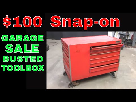 Vintage Big Snap-on airport Toolbox Full restoration.