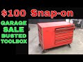 Vintage big snapon airport toolbox full restoration