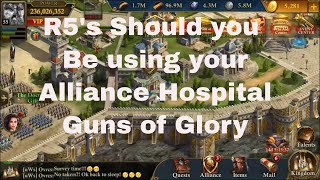 Guns of Glory dual strategies to the Alliance Hospital New Kingdom training