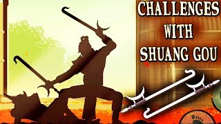 Shadow Fight 2 Special Edition. Completing Challenges with Shuang Gou. Epic Fight for Naginata!