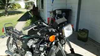 Kz1300 running after carb sync by The Midnight Machinist 1,825 views 8 years ago 1 minute, 1 second