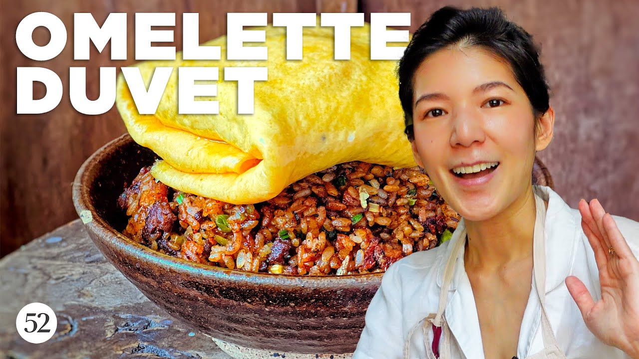 Mandy Lee's Cheesy Omelette Duvet with Gochujang Fried Rice | In Kitchen With