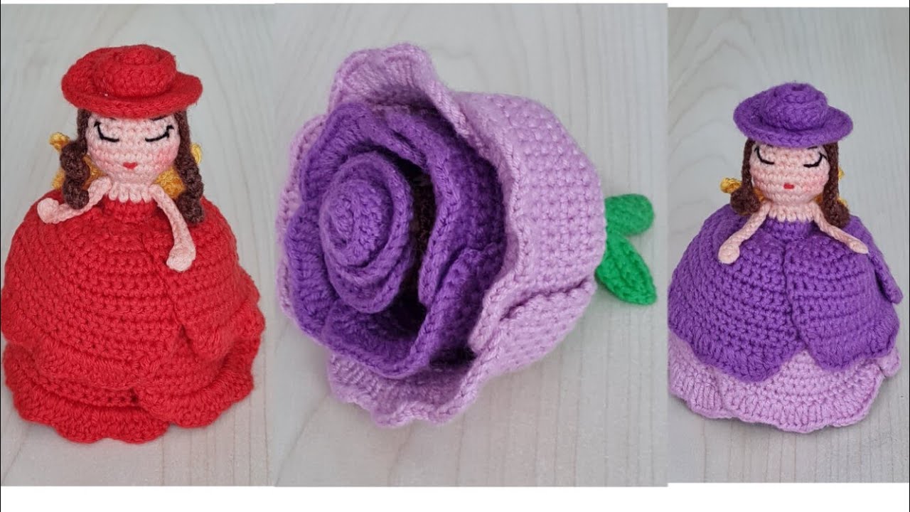 Amigurumi,En Kolay Gül Bebek Yapımı /ENG subtitles on/subtítulos ESPANÕL