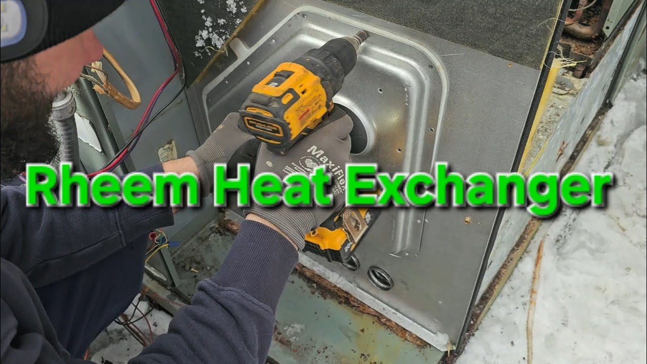 how-to-replace-the-heat-exchanger-in-the-rheem-package-gas-unit-youtube