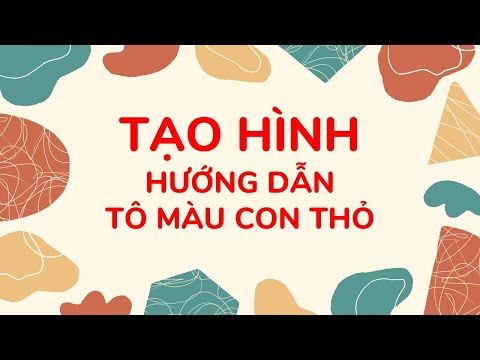 Hướng dẫn tô màu con thỏ