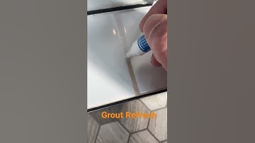 White Grout Refresh big improvement #grout #refresh #remodel #shower #diy