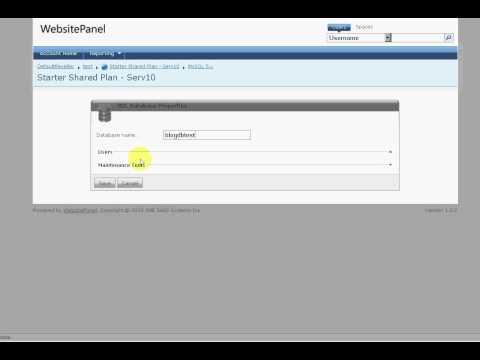 MySQL in WebsitePanel