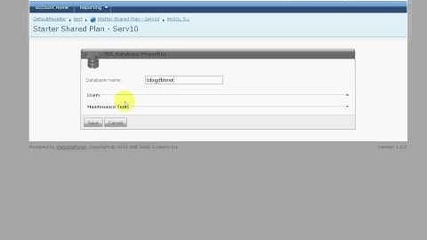 MySQL in WebsitePanel