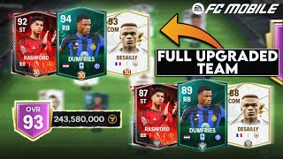 93 Overall Maxed Out H2H Squad Upgrade (0$ Spent) | 4-3-3 Holding Masterclass in FC Mobile