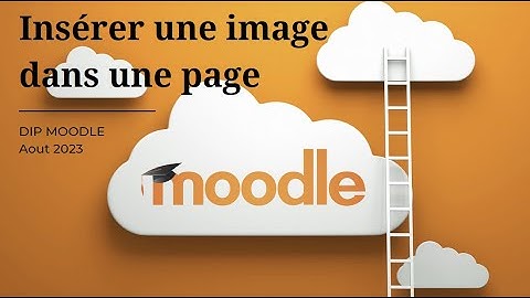 moodle insérer une image dans une page