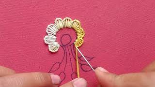 new flower hand embroidery design | flower hand embroidery pattern