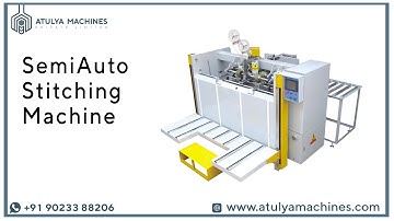 SEMIAUTOMATIC STITCHING MACHINE | CORRUGATED BOX STITCHING MACHINE | BOX STITCHING