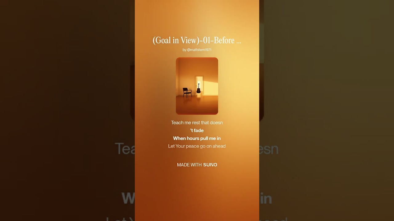 Before the Noise Begins | Goal in View 01 | House of Bread