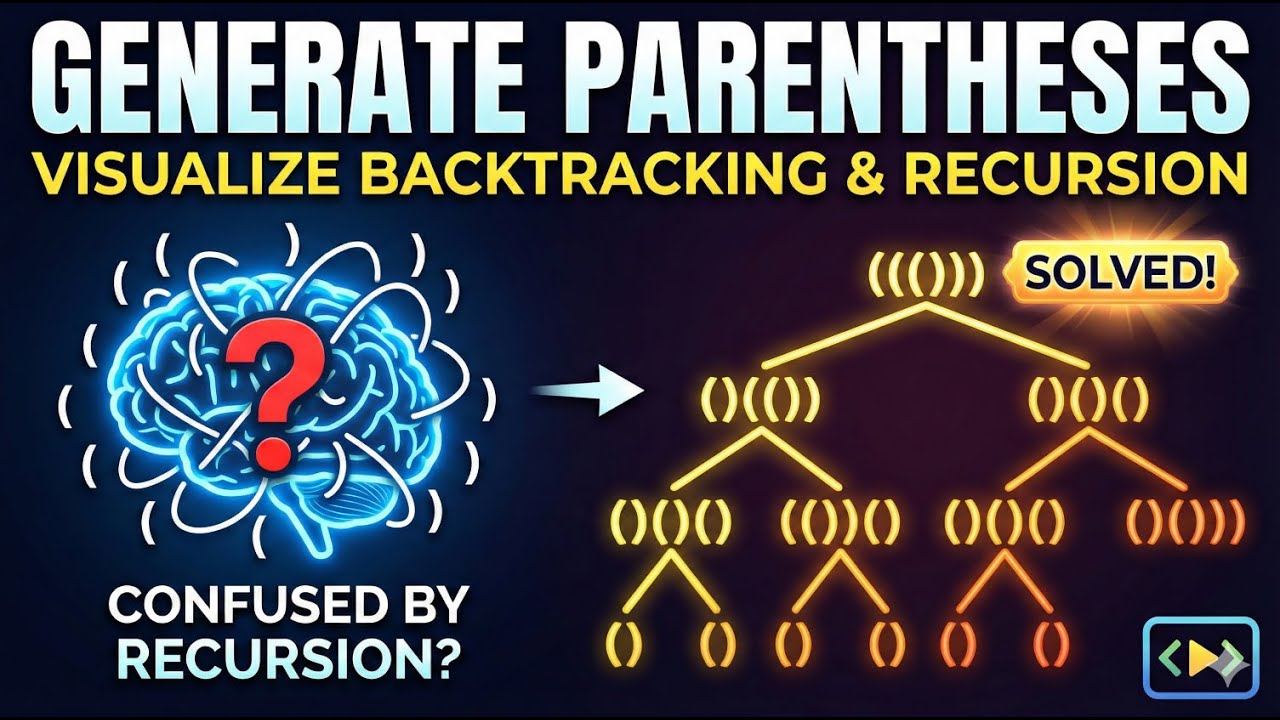 Generate Parentheses: Visualizing Backtracking & Recursion 🚀🧩 - YouTube