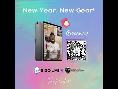 Bigo Live is partnering w/ NCRF in 2023 with a chance for a lucky student to win a brand new iPad🤩!