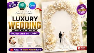 Wedding card AI IN MINUTE | Chat Gpt + Canva workflow