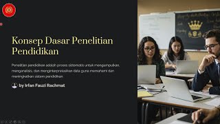 Metodologi Penelitian | 1. Konsep Dasar Penelitian Pendidikan