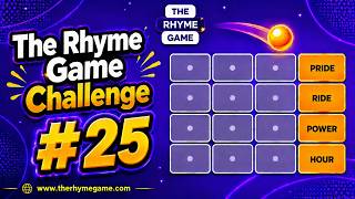 The Rhyme Game Challenge #25 - Freestyle Rap Training - Rap Along to the Beat
