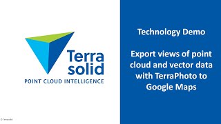 Export Views of Point Cloud and Vector Data with TerraPhoto to Google Maps Net Worth