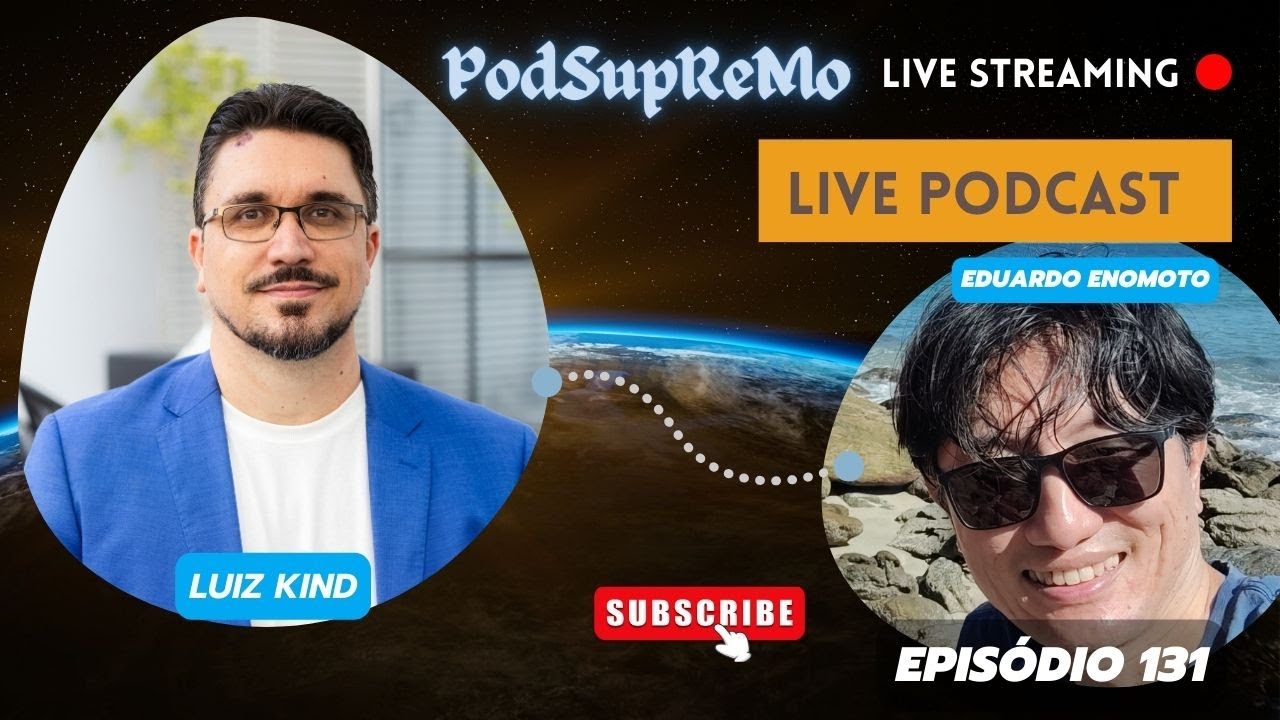 Capa do episódio 131 do PodSupReMo com Luiz Kind