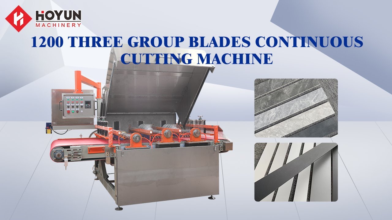 Hoyun stone strip cut machine multi blade for mosaic marble mosaic tile ...