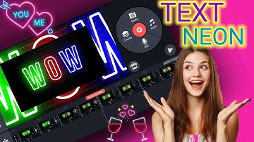Intro NEON text Animation in | Kinemaster | tutorial | 2021 WoW 😍🔥