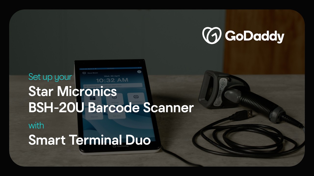 Thumbnail for GoDaddy | Setting up your Star Micronics BSH-20U Barcode Scanner with Smart Terminal Duo