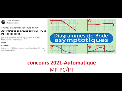 Correction Automatique-Concours prepa 2021( partie commune entre MP-PC et PT)-diagramme de Bode