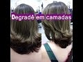 Corte Degradê  médio em camadas!! O corte mais pedido nos salões Por Paula xavier