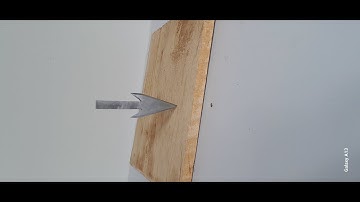 Arrowhead from old saw blade