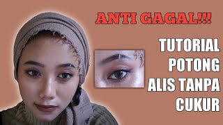 TUTORIAL MEMBUAT GARIS DI ALIS(TANPA CUKUR ALIS) || AYEBROW CUT screenshot 1