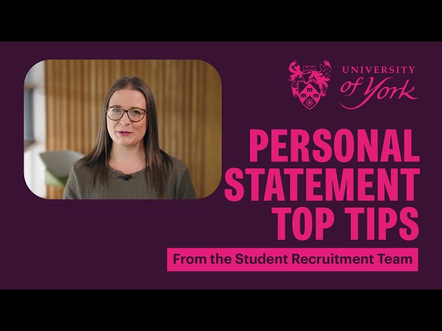 university of york postgraduate personal statement