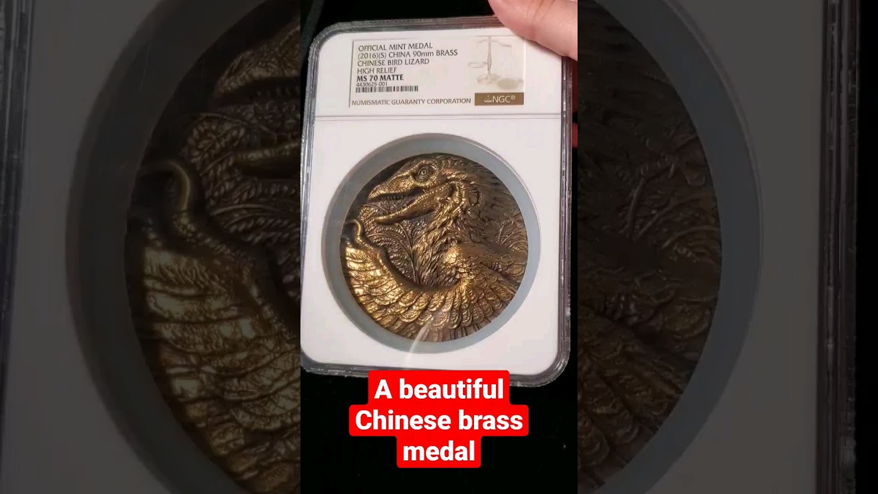 Beautiful Chinese brass medal! 