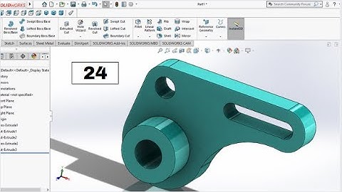 SolidWorks Tutorial Exercise 24 | Learn SolidWorks 3D