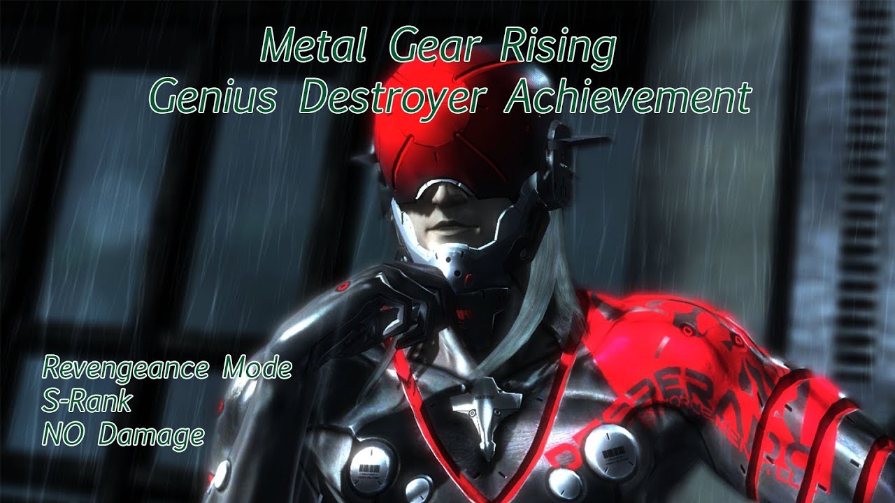 Metal Gear Rising Genius Destroyer Achievement Revengeance Mode, S-Rank and No Damage